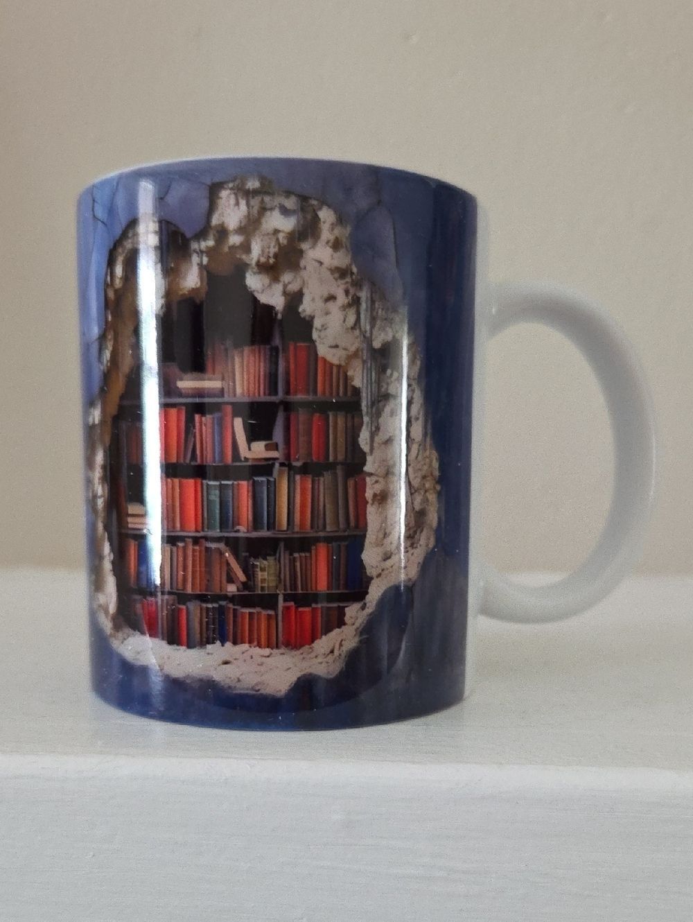 NWOT Ceramic Book-Print Mug